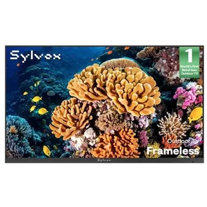 SYLVOX Frameless-55 (140cm) TV Extérieur-TV 4K UHD-IP56 étanche-1000Ni... pas cher
