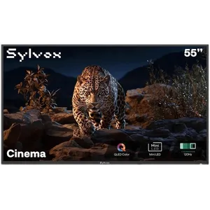 Helio QLED TV SYLVOX-OQ55A3K8HG-Smart Google TV-120Hz-Ultra haute lumi... pas cher