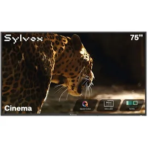 Helio QLED TV SYLVOX-OQ75A3K8HG-Smart Google TV-120Hz-Ultra haute lumi...