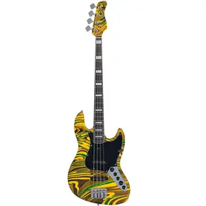 Sire Marcus Miller V7 New Gen 4-String Yellow Swirl elektrische basgitaar pas cher