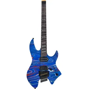 Sire Larry Carlton X6 6-String Headless Blue Swirl elektrische gitaar