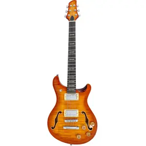 Sire Q7H/AB Larry Carlton Hollow Elektrische Gitaar Amber Burst met Chambered Mahonie Body en Locking Tuners pas cher
