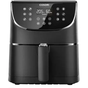 Cosori Airfryer XL Heteluchtfriteuse 5.5 liter - 11 programma's Inclusief Spiezenrek en 5 Spiesjes - Zwart pas cher