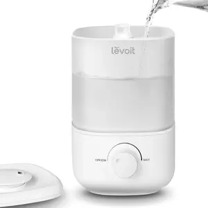 LEVOIT Humidificateur d'air bébé Top-Fill,2.5 L Jusqu'à 25H Durable,26 dB Silencieux,Arrêt Auto,Buse à 360°,Mini Conception avec