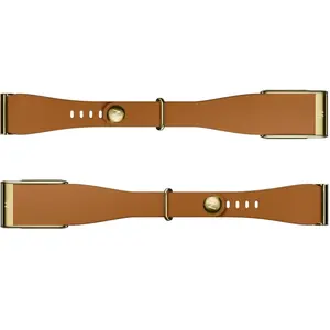 WHOOP Bracelet LeatherLuxe Fuselé MG Brun/Or S/M 955100303045001 pas cher