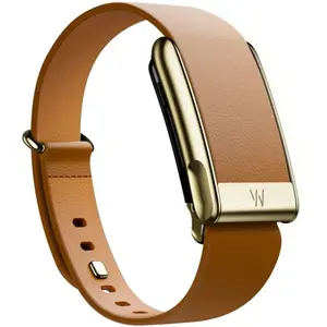 WHOOP Bracelet LeatherLuxe Fuselé 5.0 Brun/Or S/M 955100303046001 pas cher