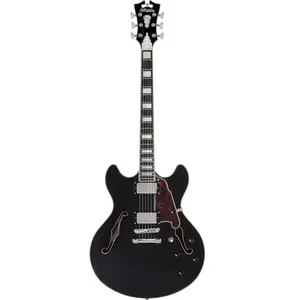 D'angelico Premier DC Black Flake - Elektrische gitaar - zwart