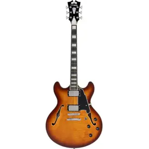 D'Angelico D'angelico Premier Dc Dark Iced Tea Burst Stopbar Guit...