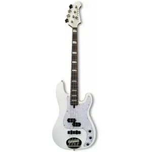 Lakland Skyline 44-64 Custom White Gloss elektrische basgitaar