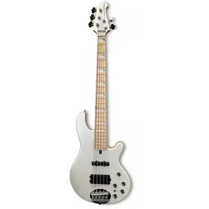Lakland Skyline 55-02 Custom Bass, 5 cordes   Blanc Pearl Gloss