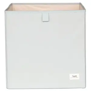 3 sprouts Cube de rangement en tissu recyclé Uni vert pas cher