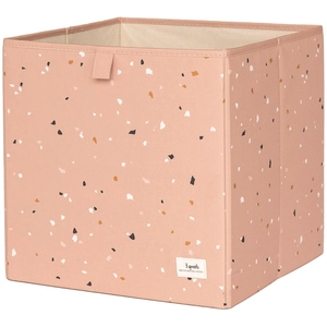 3 sprouts Cube de rangement en tissu recyclé Terrazzo argile pas cher
