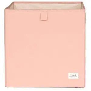 3 sprouts Cube de rangement en tissu recyclé Uni argile pas cher