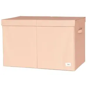 3 sprouts Coffre à jouets en tissu recyclé Uni argile pas cher