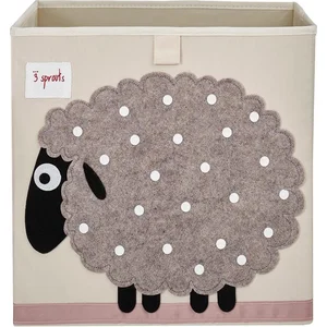 3 sprouts Sac et bac à jouets - Coffre a jouet  Mouton  pas cher