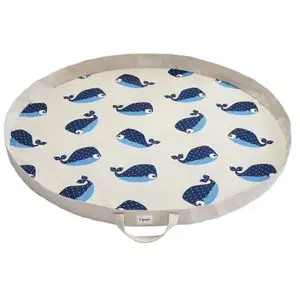 Tapis de jeu baleine - 3 Sprouts - Mixte - A partir de 18 mois - Beige et bleu pas cher