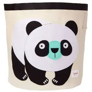 3 Sprouts - Sac à jouets Panda - ELEMENTS FOR KIDS pas cher