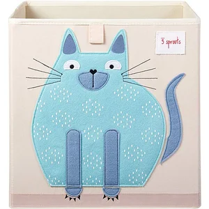 Comparateur de prix : Boîte de Rangement Chat - 3 SPROUTS - Carton/Papier - 30x30x30cm - Beige/Blanc