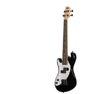 Kala Solid Body 4-String Fretted U-Bass Left Handed Jet Black linkshandige elektrische basgitaar met gigbag pas cher
