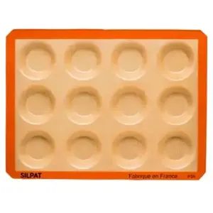 Moule à tartelette SILPAT 12 tartelettes by Maison Demarle pas cher