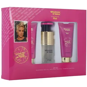 Whatever it Takes, Set cadeau beauté, Pink Gift Set: EDP 100ml - Body ... pas cher
