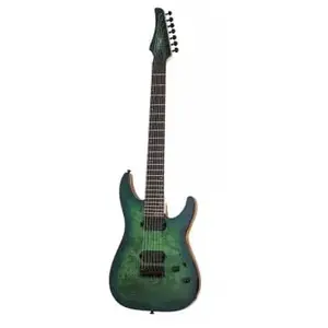 Schecter C-7 Pro Aqua Burst 7-snarige elektrische gitaar pas cher