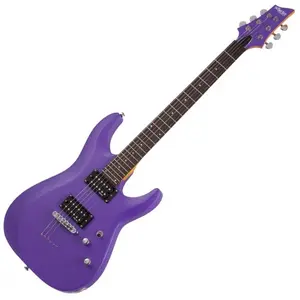 Schecter C-6 Deluxe Satin Purple elektrische gitaar pas cher