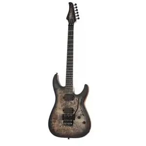 Schecter Schecter C-6 Pro Fr Floyd Rose - Guitare Électrique - Charcoal Burst