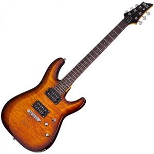 Schecter C-6 Plus Vintage Sunburst elektrische gitaar pas cher