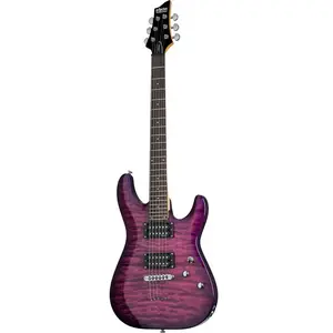 Schecter C-6 Plus Electric Magenta elektrische gitaar pas cher