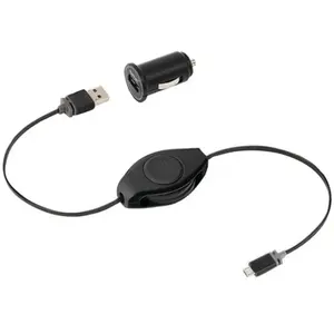 Retrak : Câble USB vers Micro-USB rétractable avec adaptateur AC pas cher