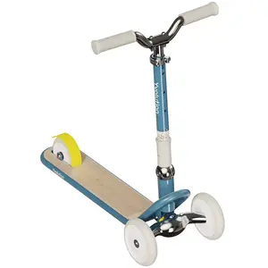 Yvolution Glider Classic Step Blauw Driewieler Opvouwbaar Verstelbaar Stuur Stabiel & Veilig - Geschikt Vanaf 3 Jaar pas cher