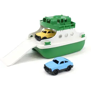 Green Toys Ferry vert et 2 petites voitures pas cher