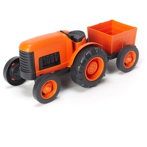 Green Toys - Tractor - orange pas cher