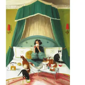 New York Puzzle Company Breakfast in Bed - 500 pieces pas cher