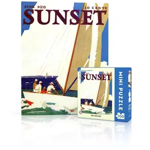 New York Puzzle Company Sunset - Day Sailing Mini York-Puzzle-SU2011 pas cher