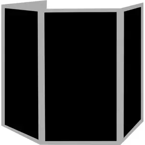 American DJ ADJ Event Facade scrims zwarte voorzetschermen pas cher