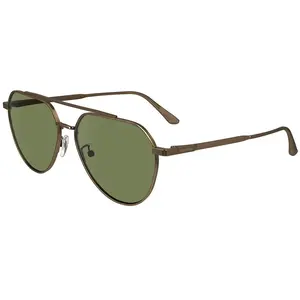 Calvin Klein Lunettes de soleil, Ambre doré 771, 57 pas cher