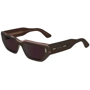 Calvin Klein Lunettes de soleil, 228 Marron/Rose, 51 pas cher