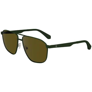 Calvin Klein Lunettes de soleil homme, Kaki, taille unique pas cher