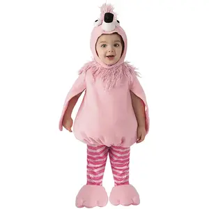 Rubies Déguisement de flamant rose pour bébé, barboteuse, bonnet et pantalon avec pieds, taille 1 à 2 ans, pour carnaval, fêtes, anniversaires et HalloweenVendu paramazon