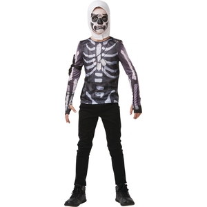 Comparateur de prix : RUBIE'S Déguisement Fortnite Top et Cagoule Ado Skull Trooper Taille XL