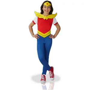 Warner RUBIES FRANCE - Wonder Woman - Superhero Girls kostuum voor meisjes - 110/116 (5-6 jaar) pas cher