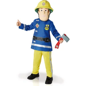 Rubie's Deluxe Fireman Sam Kinderkostuum - maat M (5/6 jaar) Brandweerman Sam pas cher