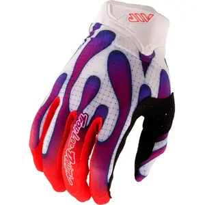 Troy Lee Designs, Garçons, Gants, Air Handschuh, Overspray, white/violet, youth M, Blanc, Violet, (M) pas cher