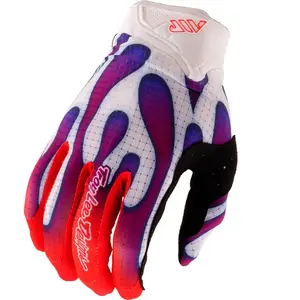 Troy Lee Designs, Garçons, Gants, Air Handschuh, Overspray, white/violet, youth XL, Blanc, Violet, (XL) pas cher