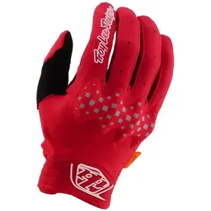 Troy Lee Designs, Gants, Gambit Handschuh, Solid, scarlet glo, M, Rouge, Noir, (M) pas cher