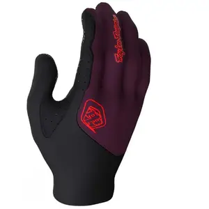 Troy Lee Designs, Hommes, Gants, Flowline Handschuh, Mono, sangria, S, Noir, Violet, (S) pas cher