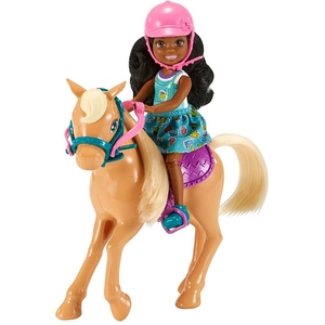 Poupée Barbie Chelsea et son poney pas cher