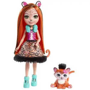 Mattel Enchantimals Tanzie Tiger Doll &amp Tuft Figure pas cher